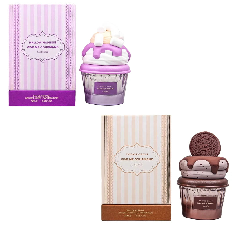 Arab Dubai Perfume Spray, Gourmand Women’s Fragrance, with Notes of Chocolate Cookie, Ice Cream, Strawberry, and Orange Citrus