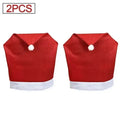 Christmas Chair Decoration Set Home Christmas Decoration Cartoon Chair Set Christmas Decoration Supplies christmas chair cover