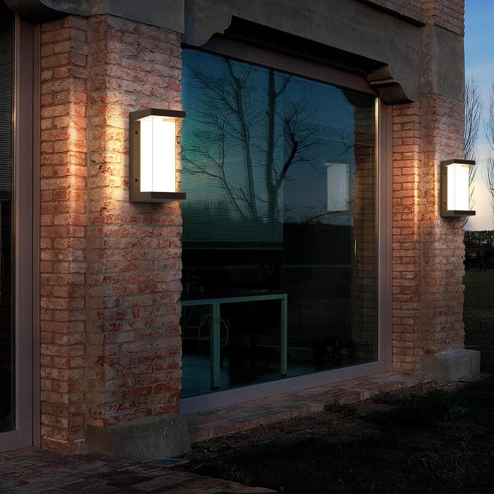 Smart WiFi LED Wall Lamp Indoor Outdoor with Alexa Remote Control RGBCW Wall Light for House Porch Front Door