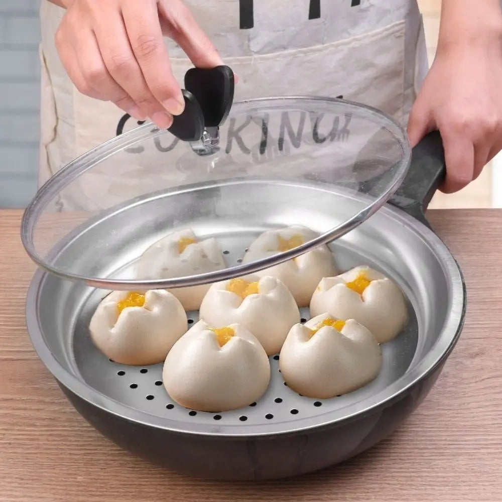 New 28/30/32/34cm Durable Dumplings Fish Steaming Tray Cooking Gadgets Thickened Steamer Stainless Steel Kitchen Wok