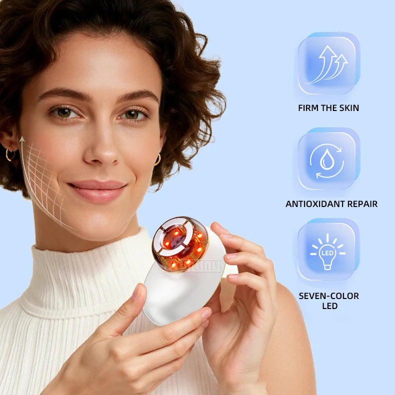 Variable Frequency Colored Light Micro-Current Introduction Massage Device for Relaxation And Skin Care