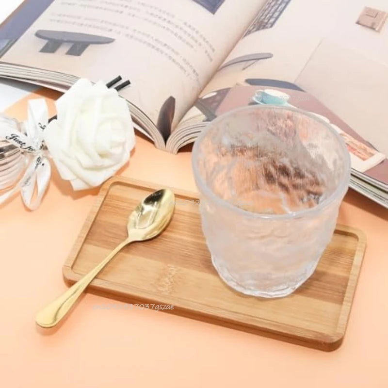 Flower Pot Trays Dish for Plant Vase Bamboo Tray Wooden Bottle Tray Bathroom Shampoo Shower Gel Organizer Jewelry Storage Tray