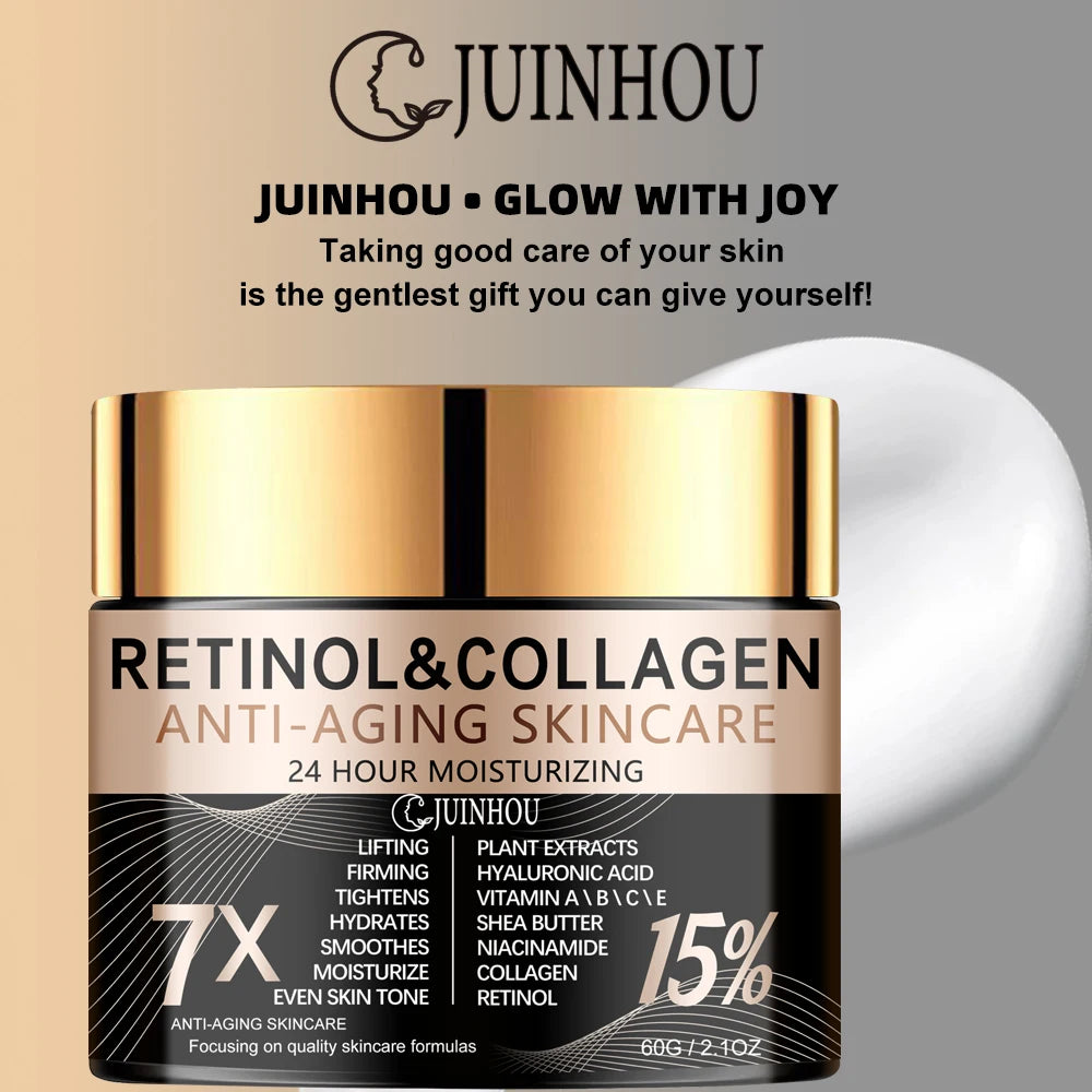 JUINHOU Men's Retinol Collagen Skin Renewal Cream Makes Skin Supple and Moisturized Refreshing and Non-greasy Men's Only