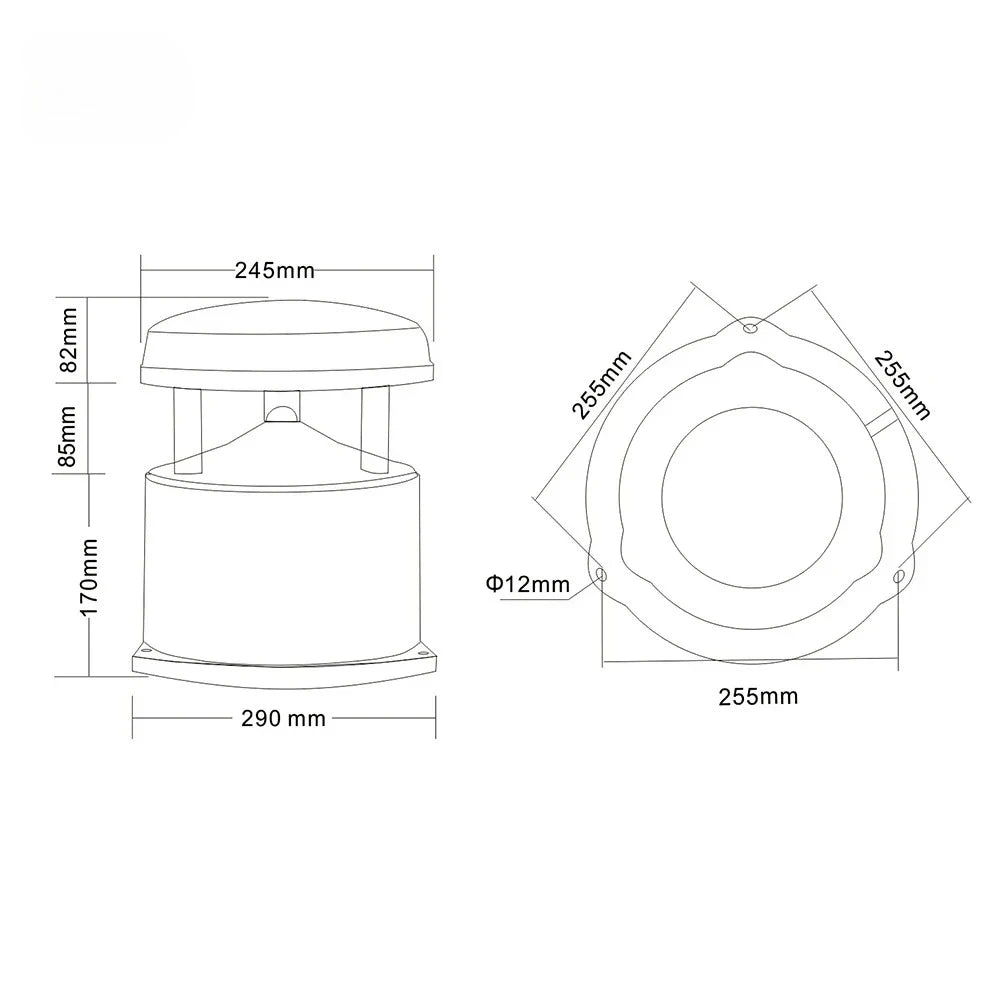 New PA Waterproof outdoor garden speaker green 3.8W 7.5W 15W landscape Lawn garden speaker