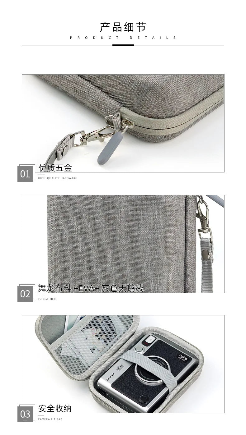 Travel Camera Bag For Fujifilm Instax Mini EVO Mini Link Smartphone Printer Shockproof Hard Shell Carrying Case