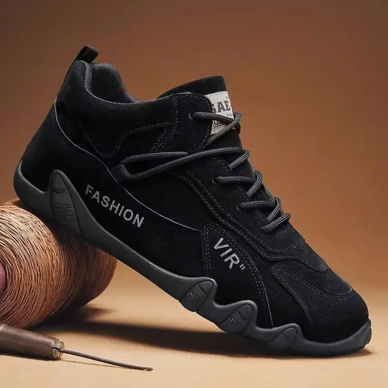 Men's Casual Shoes Non Slip Work Shoes Outdoor Hiking Shoe Fashion Sneakers Breathable Ankle Boots Lightweight Lace Up Men Shoes