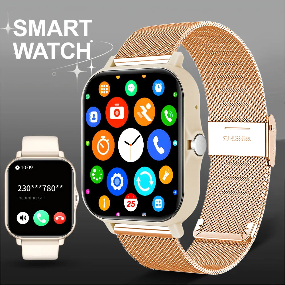 [Smart Watch, Wireless] Wireless Men'S And Women'S Smart Watch, 1.83-Inch Full Screen Touch, Dialing/Answering Calls, Pedometer