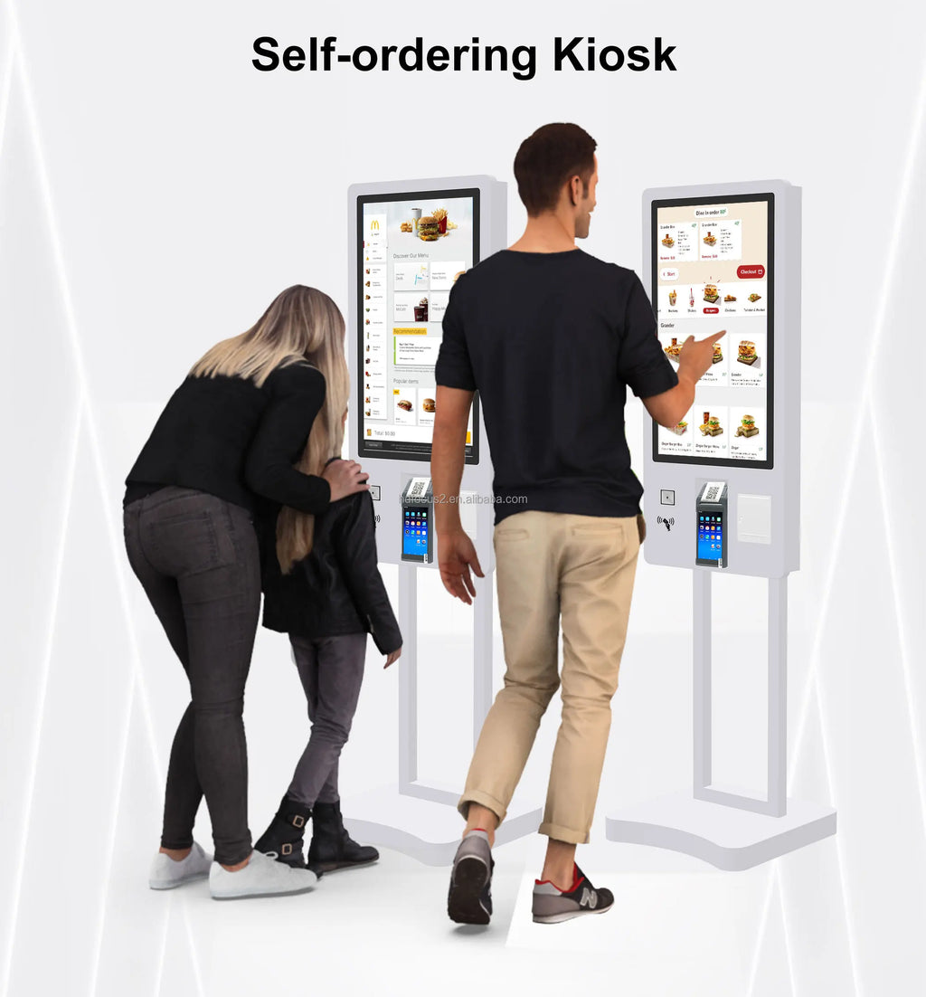 202627-Inch Self-Service Fast Food Payment Kiosk Touch Screen Cinema Ticket Vending Machine With SDK Function