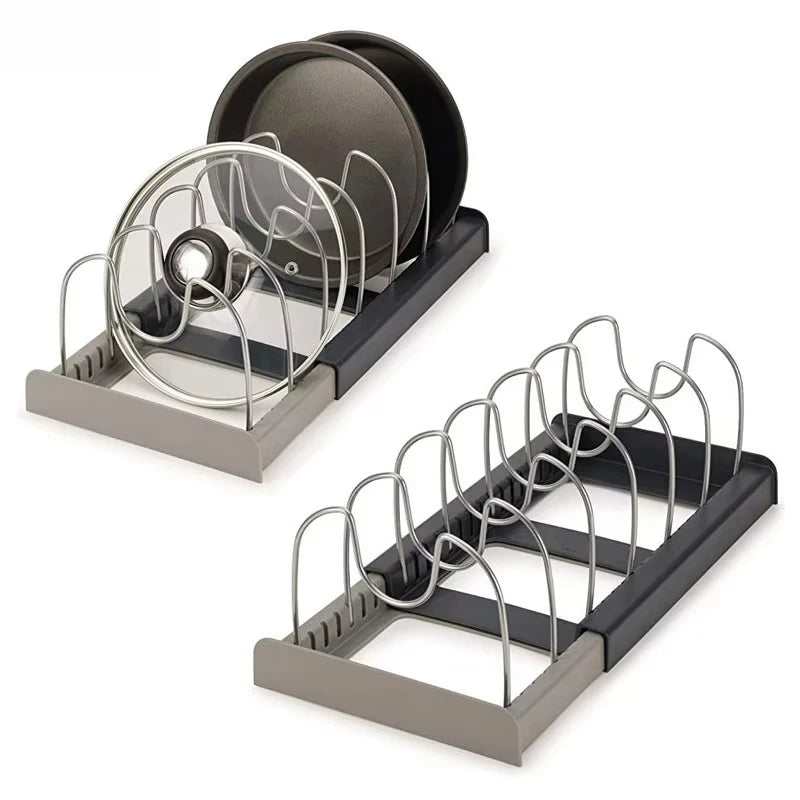 Compartments Pot and Pan Organizer Kitchen Cabinet Pantry Baking  for Cutting Boards/Plates/Baking Utensils