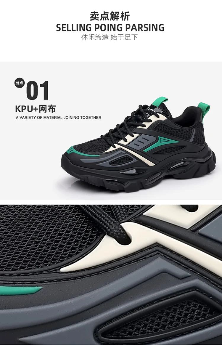 Luxury Designer Men's Sneakers Casual Platform Fashion Blade Loafers Running Shoes Male Tenis
