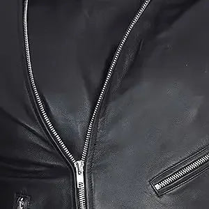 Men Leather Jacket -imitation Lambskin Winter Vintage Motorcycle Biker Jacket, Moto Riding & Racing Jacket