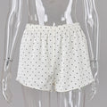 Linad Summer Street Chic Polka Dot Mini Pants Women Casual Loose Elastic Waist Shorts Fashion High Waist Shorts Female 2026