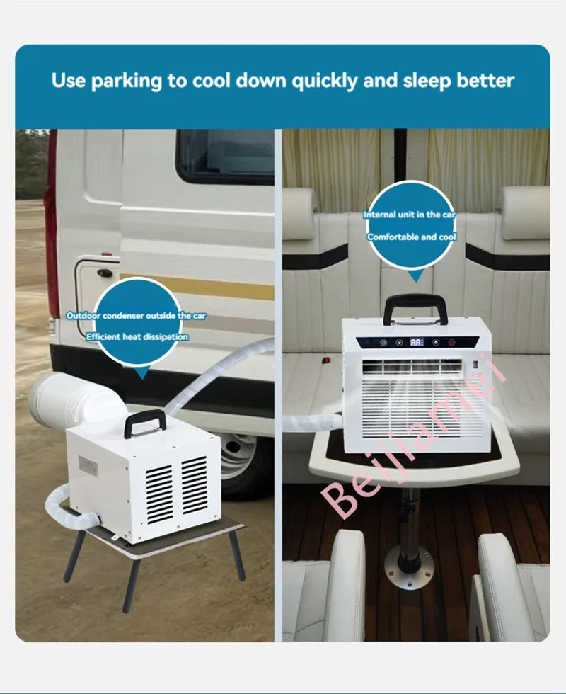 Air Conditioner Mini Mobile Split Portable Air Conditioner Caravan Camping Air Conditioner 3000BTU/H With Remote Control