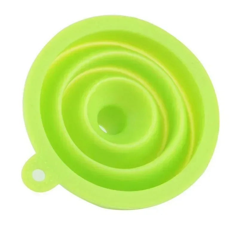 Folding Silicone Funnel for Filling Bottles Kitchen Silicone Funnel Food Grade TPR Collapsible Funnel Kitchen Gadgets Oil Filler