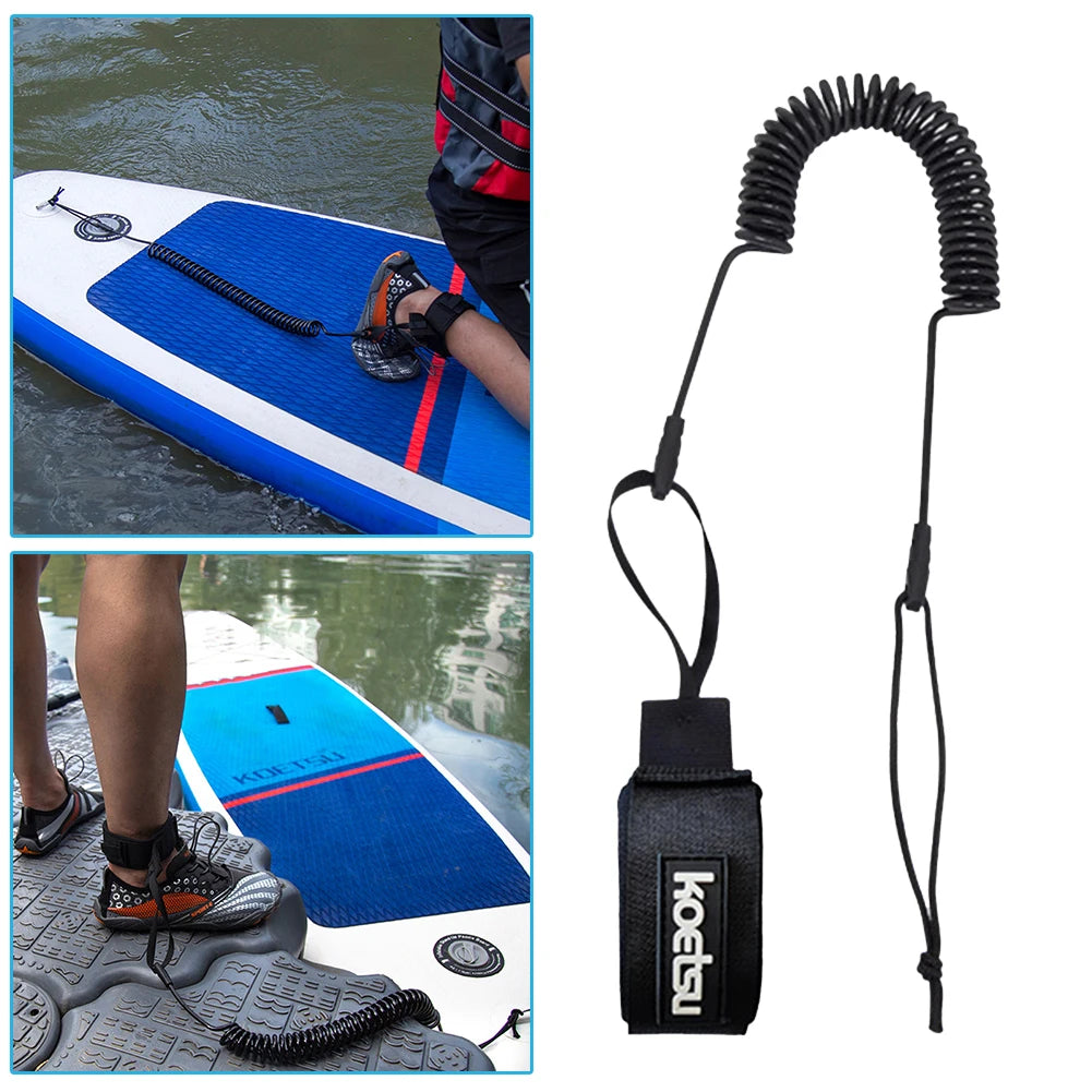 Sup Board Foot Leg Rope Practical Surfing Stand UP Paddle Board Ankle Leash Elastic Surfboard Safety Foot Rope TPU Accessories