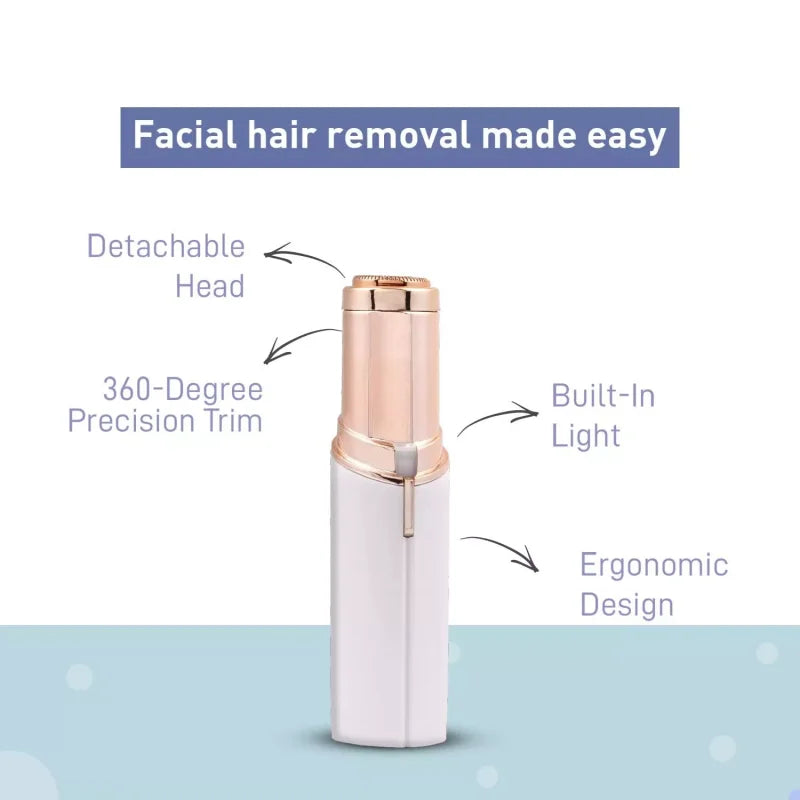 Face Mini Electric Eyebrow Trimmer For Women Bikini Trimmer Painless Shaver Automatic Machine for Shaving and Nose Hair Beauty