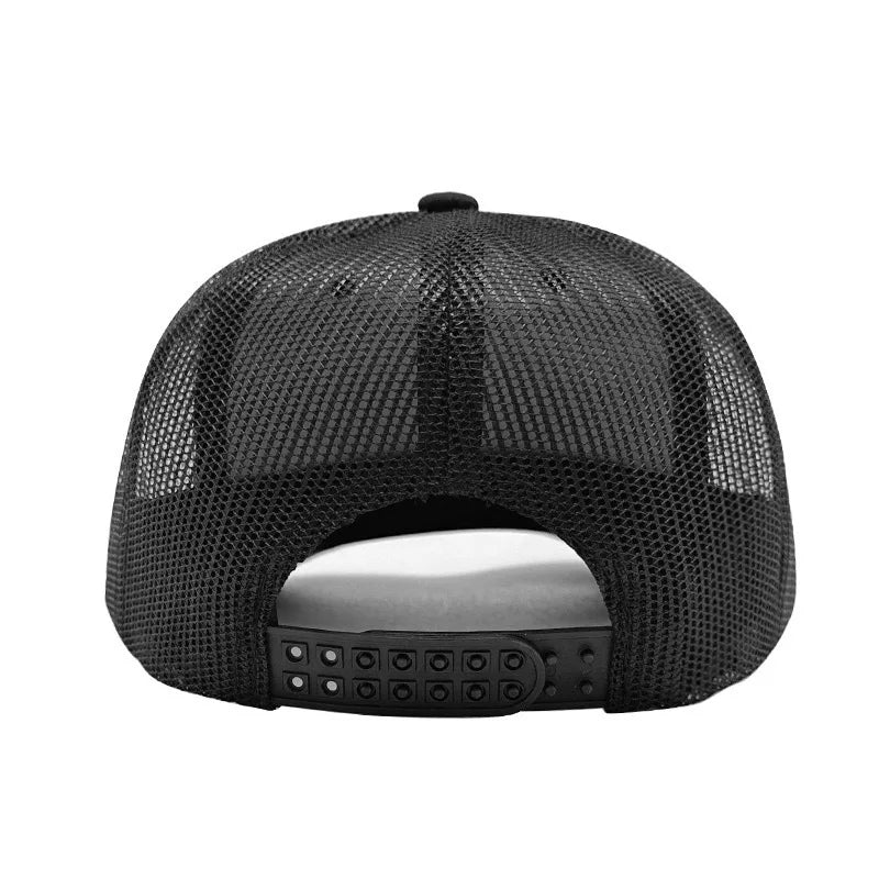 Breathable Adjustable Bull Head Print Baseball Cap - Lightweight Sun Hat for Outdoor Sports, Mesh Design，Perfect for Casual Wear