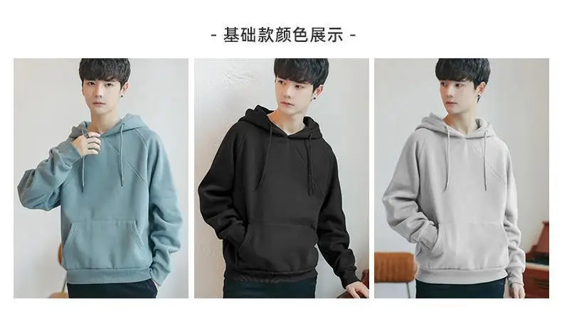 Korean Loose Turtleneck Men's Hooded 2025 New Spring and Autumn Trendy Velvet Jacket