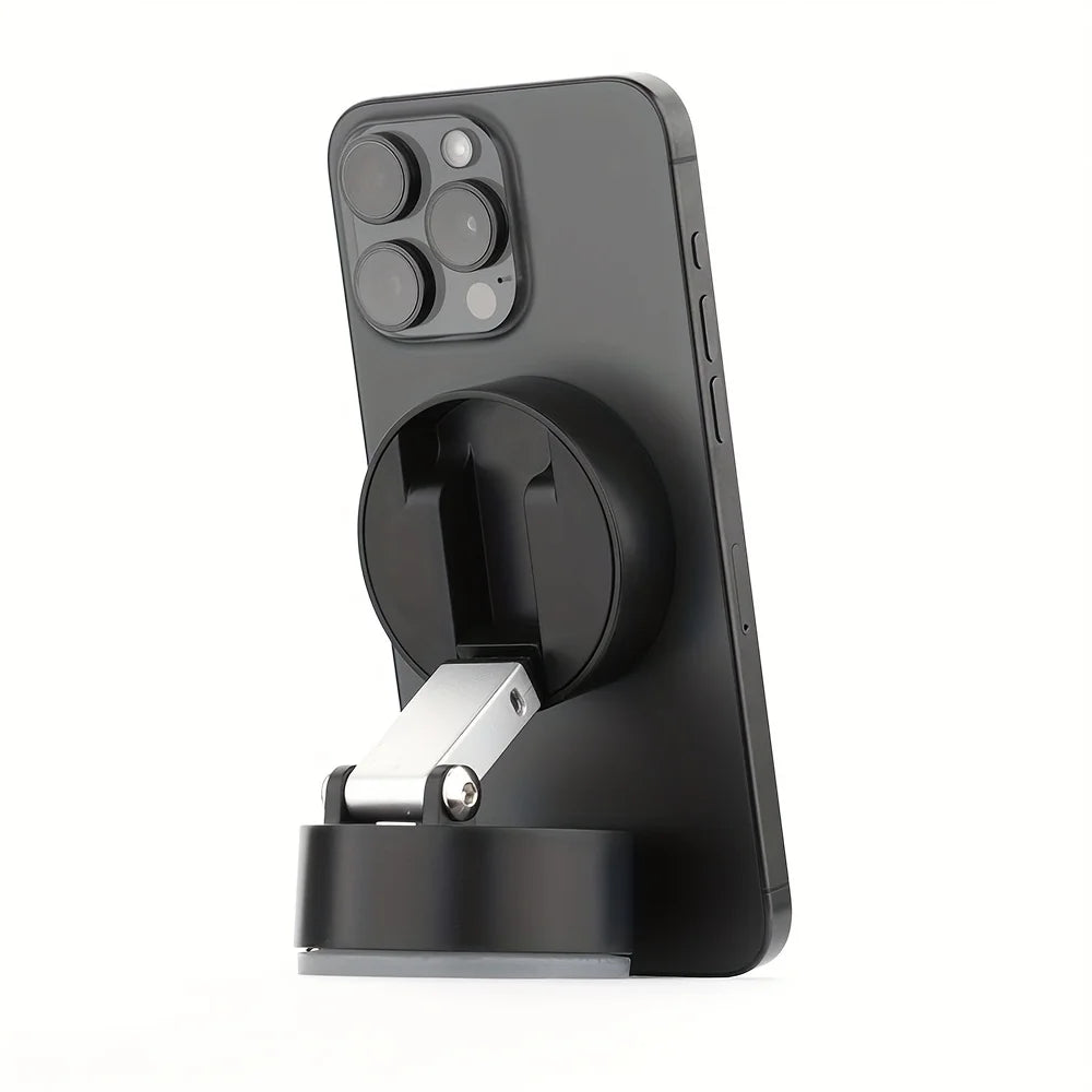 Foldable Double-sided Adsorption Vacuum Magnetic Phone Bracket A2 Hands Free Car Dashboard Mount Portable Desktop Cell Phone Stand Multi Scene Universal Phone Holder