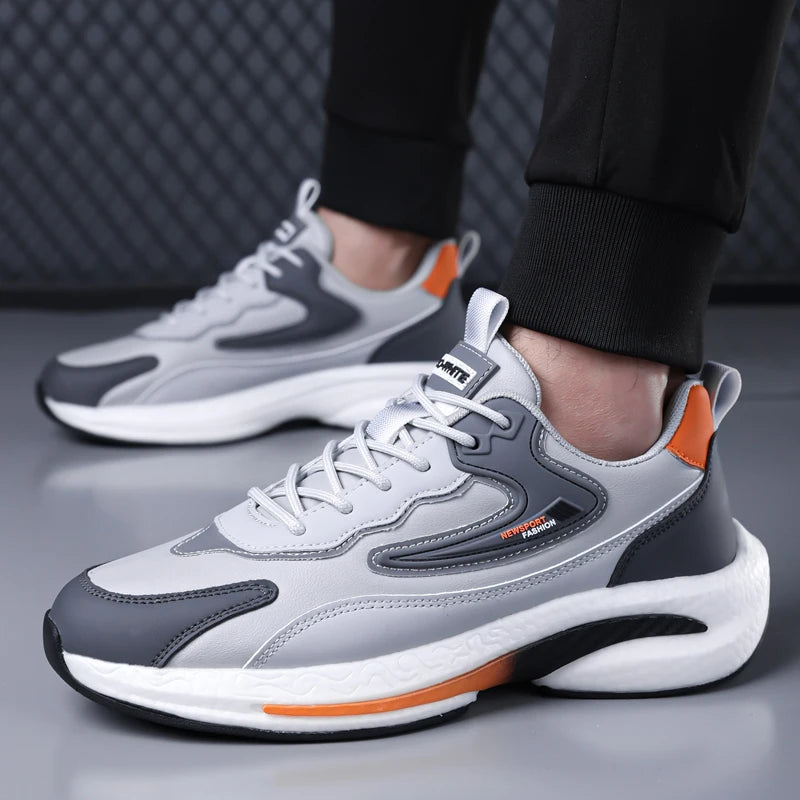 Men's Sports Shoes, Men's 2026 New Spring Casual Breathable Running Shoes, Men's Thick-Soled Dad Shoes