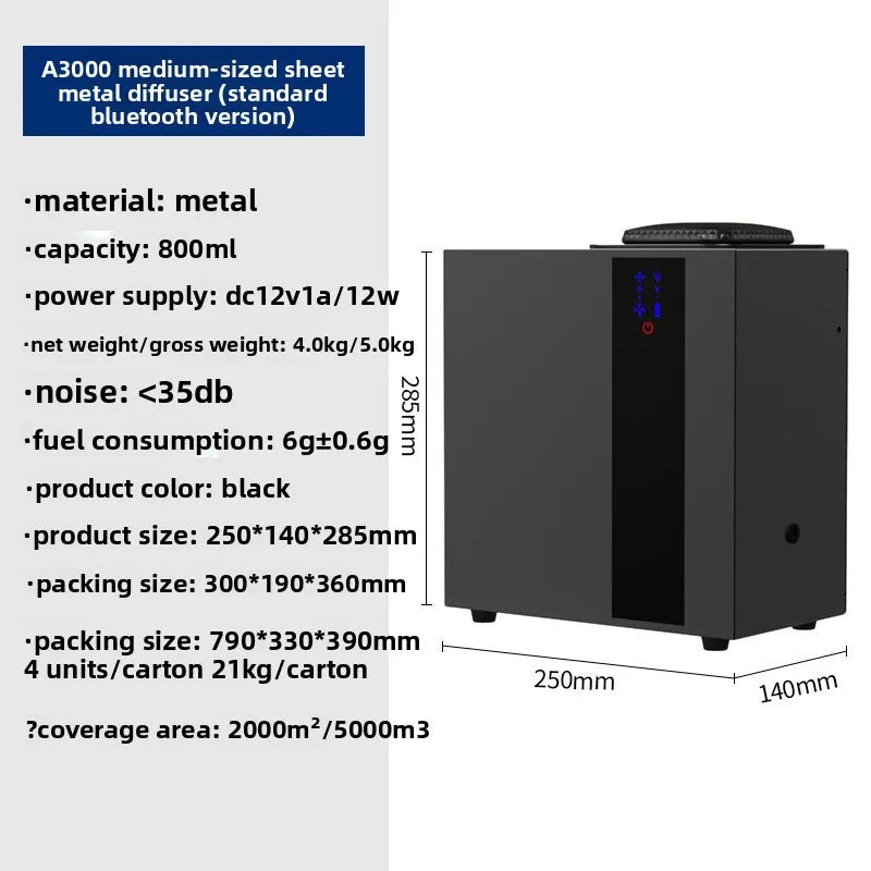 Wall-Mounted Commercial Essential Oil Diffuser, Automatic Fragrance Machine with Odor Control for Hotel, Bar & KTV