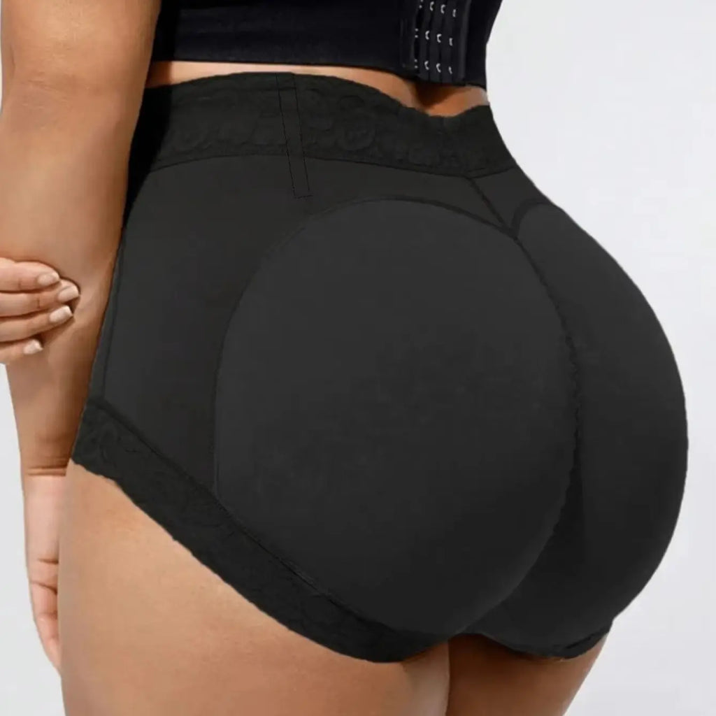 Compression Body Shapewear Panties for Women Mid-Waist Trainer Booty Enhancer Underwear Anti-Slip Lace Butt Lifter Underwear