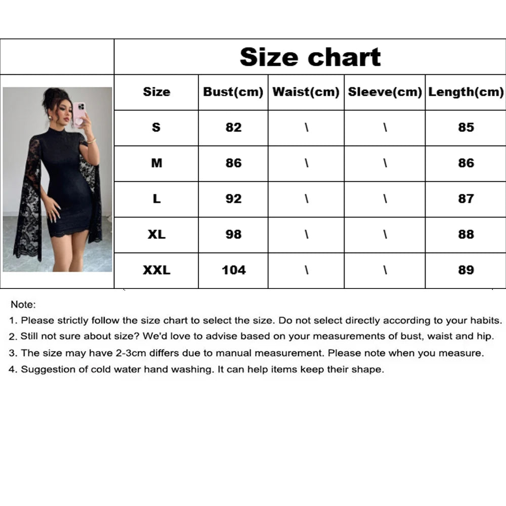 Fairyshely Lace Slit Long Sleeve Dress Ladies 2026 Sexy Black Bodycon Short Dress Women Elegant Party Tight Dresses Clubwear
