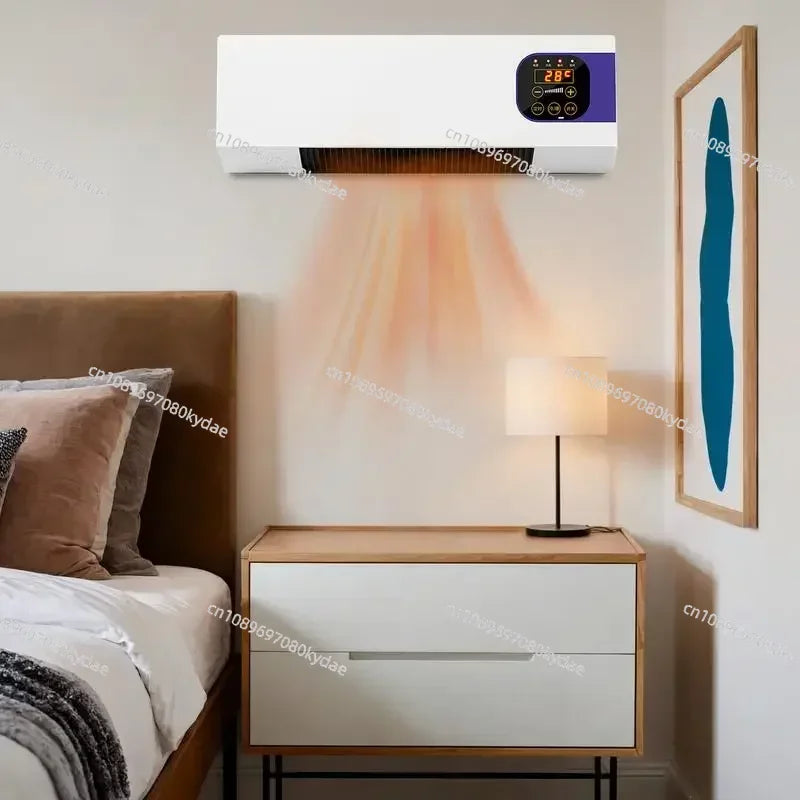 Room Air Conditioners 2000W Wall Mounted Air Conditioners with Remote Control Winter Warmer Small Multifunctional Cooling
