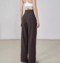 Women's High-Waisted Loose Sporty Wide-Leg Pants with Breathable and Casual Fit for Outdoor Wear
