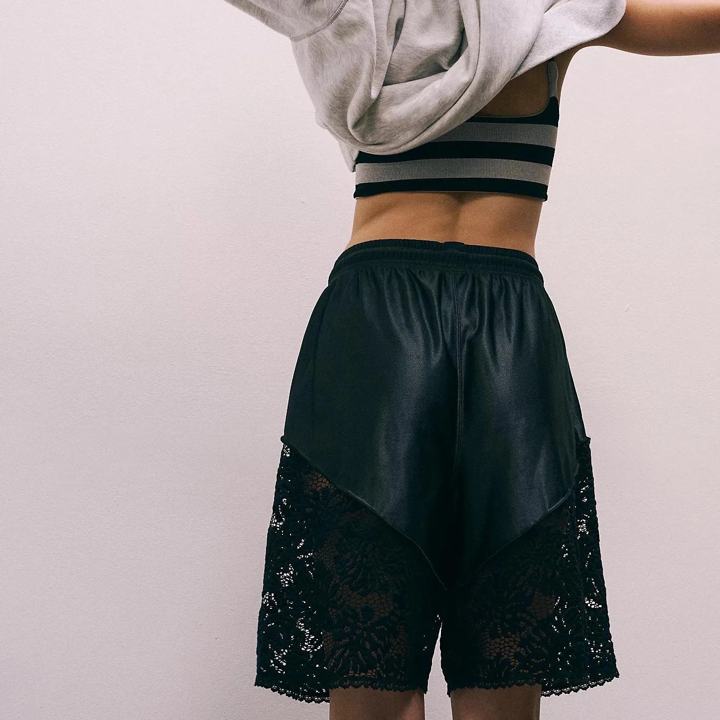 Shorts For Women Lace Five-point Pants Chic Sports Drawstring Beach Party Hot Shorts Casual Female Fashion Streetwear Clothing