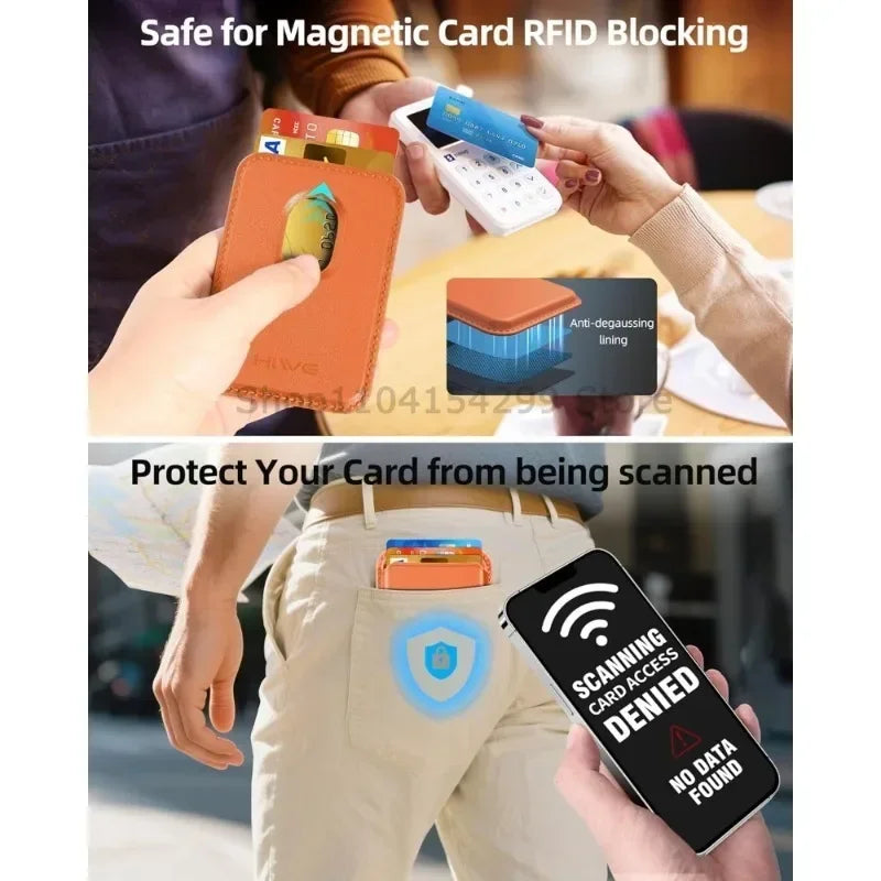 Strong Magnetic Leather Wallet with Hide Stand Case for Magsafe for IPhone 15PM 14 13 Pro Max Mag Safe Card Holder Pocket Cover