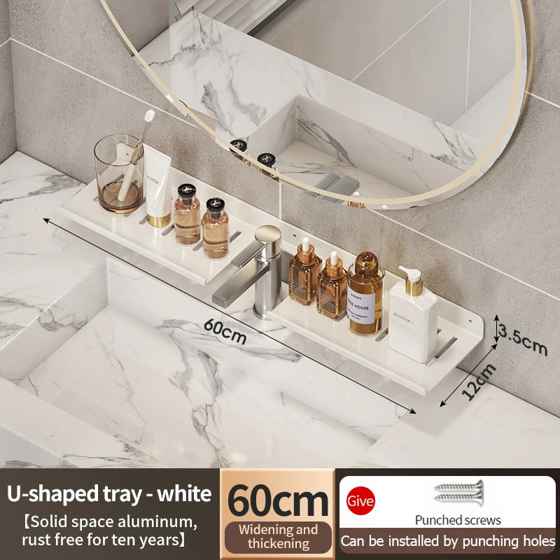 Faucet Storage Tray, Bathroom Storage Rack, Mirror Front Toilet, Washbasin, Washbasin, Bathroom Rack