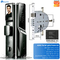 SmarDeer 6590 Israeli Standard Mortise Smart Lock, Tuya WiFi 3D Face Palm Vein Lock, IP66 Waterproof Hebrew Support