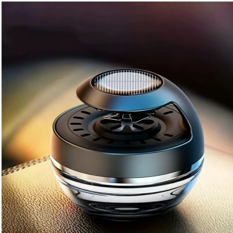 Solar Auto Rotating Car Perfume Premium Long Lasting Air Freshener Ornament Luxury Vehicle Interior Fragrance For Men Women