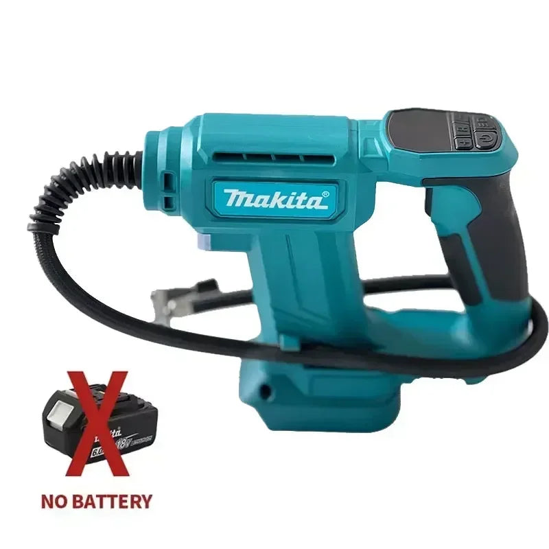 Makita Cordless Power Tool Set: Cordless Rotary Hammer, Rivet Gun, 12V Mini Angle Grinder, Cordless Saw, Air Inflator