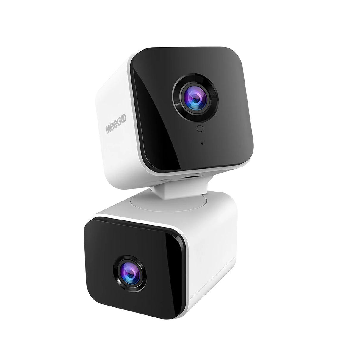 MeeGoo JS-G08 4MP WiFi Pan-Tilt Camera, Single-Lens, AI Night Vision, Two-Way Audio, Motion Detection, Person Tracking, Smart Pu