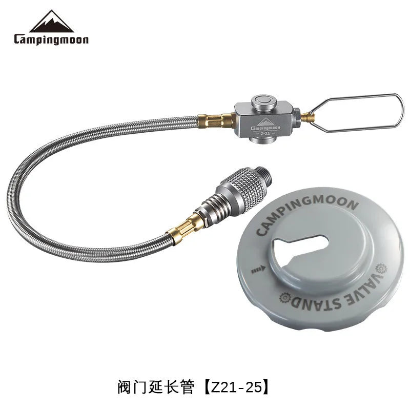 Gas Tank Extension Pipe Connection Line With Valve Campingmoon Z21 Camping Gas Tank Accessories