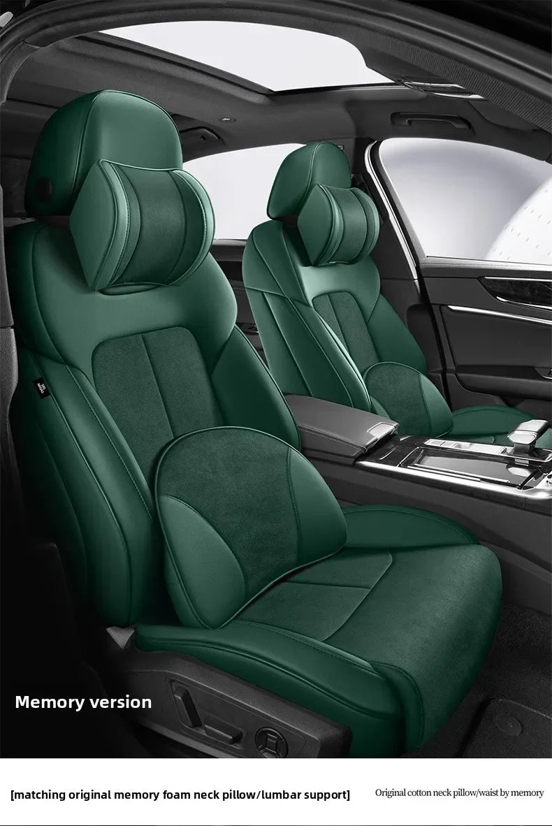 Custom Fit Full Luxury Car Seat Cover Car SUV Full Seat Set Perforated Genuine Leather for Various Models Contact Seller JJ208