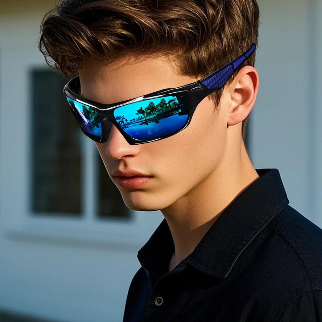 Mens Sun Glasses UV Sunglasses Polarized Glasses for Men Comfortable Fashion Shades Outdoor Sport Eyewear for Driving Running