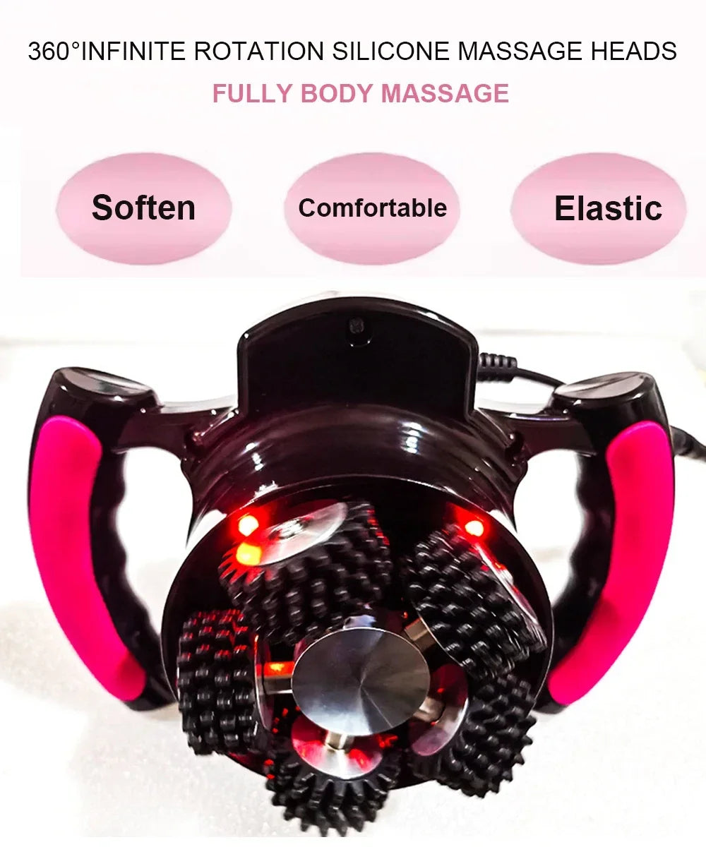 New Handheld Fitness Inner Roller 360 Vibrating Massager Cellulite Reduce Muscle Relax Butt Lift Body Shapping Slimming Machine