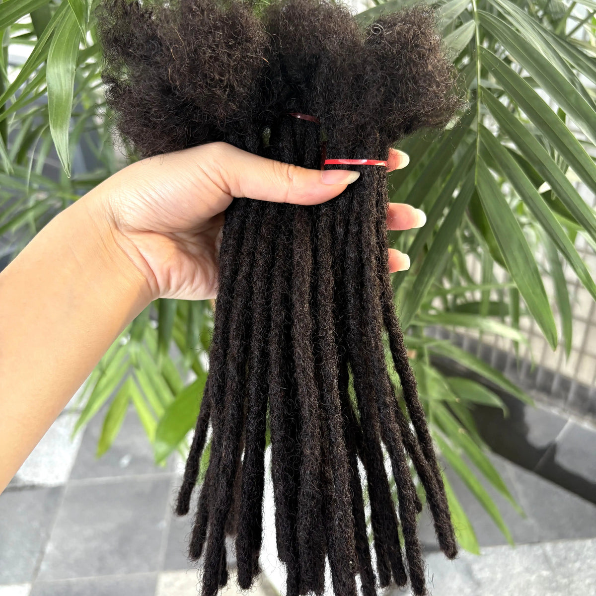 6-20inch 0.6cm Regular Loc Extension Human Hair 50 Strands Full Handmade 100% Human Hair Loc Dreadlock Extension for Men Women