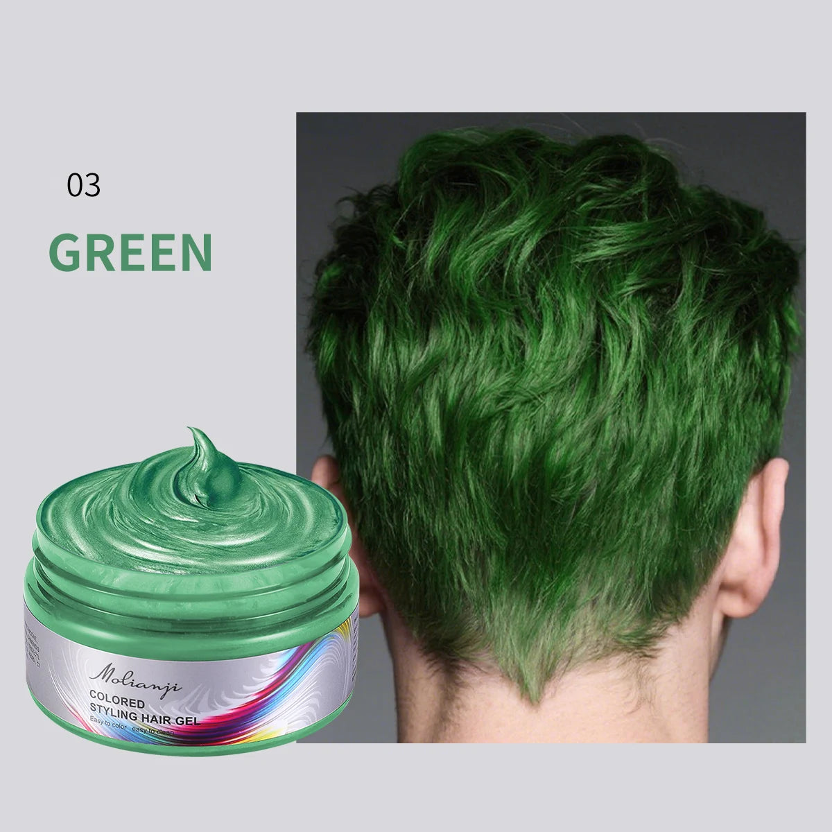 Disposable Hair Dye, Easy to Color, Easy to Clean, Instant Coloring, Creating colorful and Fashionable Hairstyles