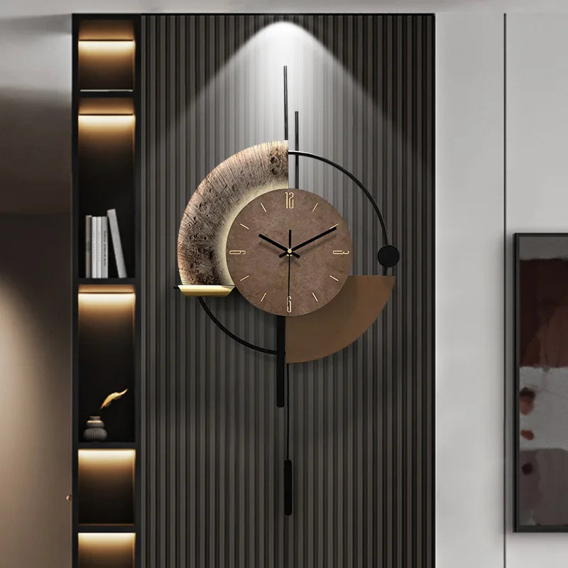 Modern Minimalist Living Room Home Wall Clocks TV Background Decoration Wall Clock Modern Design Home Decor