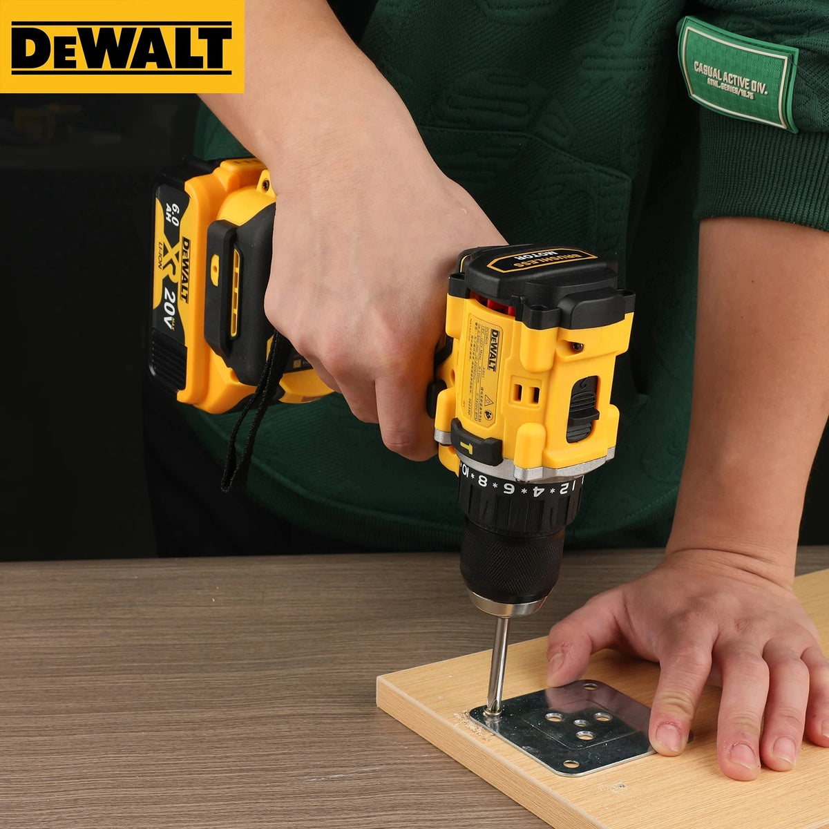 100% Original DeWalt Batteries 20V 5000/6000mAh Li Ion Battery For DCB206 DCB205 DCB204 DCB200 DeWalt Power Tools Air Transport
