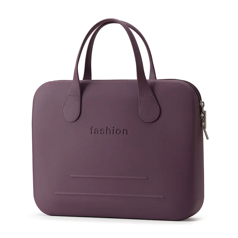 Morandi Colorful Computer Hand Bag Light Trendy 14 Inch Laptop Bag for Girls Student Portable EVA Waterproof Handbag