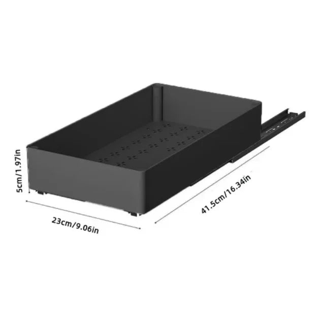 Cabinet Pull Out Organizer Slide Out Storage Rack with Slide Rail for Bowl Spice Utensils Storage Kitchen Bathroom Organization