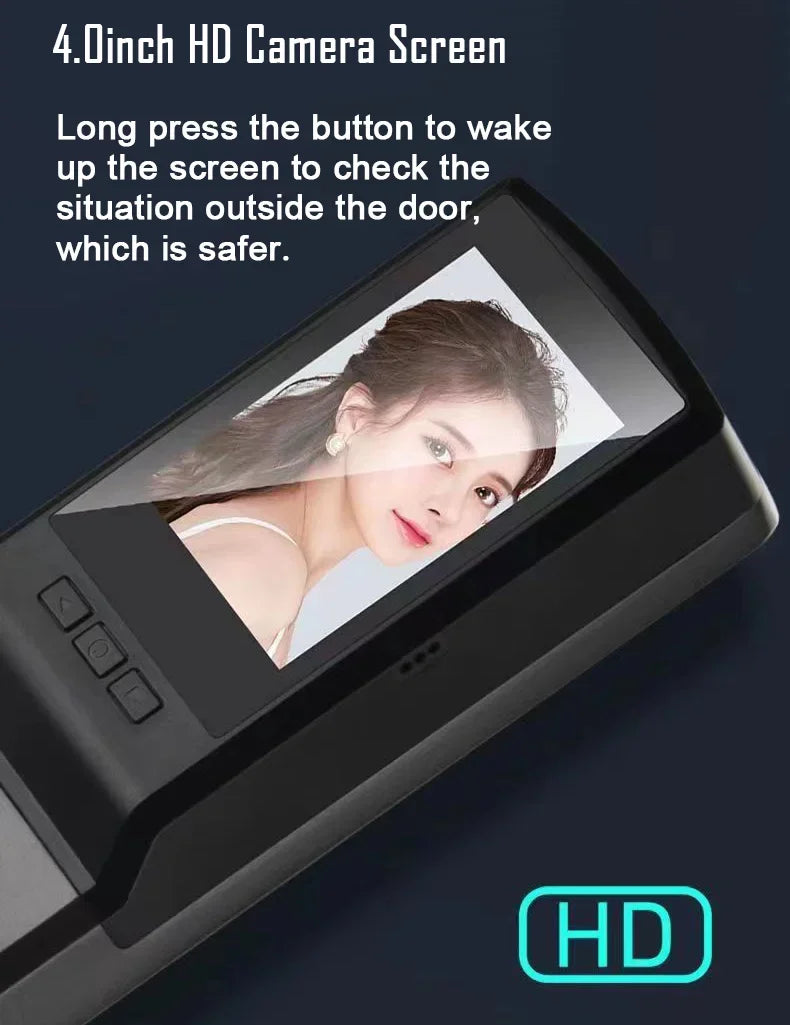 3D Face Recognition Unlock Digital Door Lock With Camera FIngerprint Password Unlock Keyless Electronic Door Lock