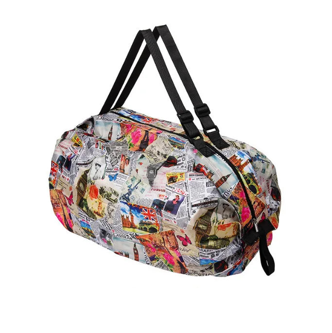 Portable Shopping Bag Large Capacity Foldable Storage Shoulder Bag Travel Handbags With Handle Outdoor EDC Camp Beach Bag