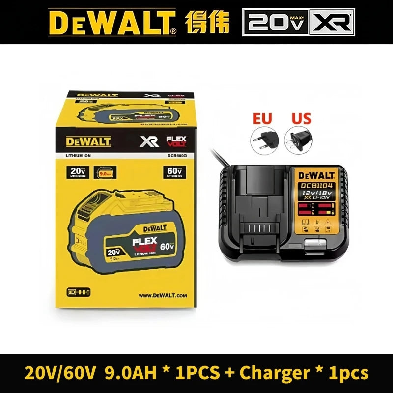 100% Genuine Dewalt 20V Battery, 2AH 5AH 6AH Rechargeable Lithium Ion Battery, Dewalt DCB200 Power Tool Replacement Battery