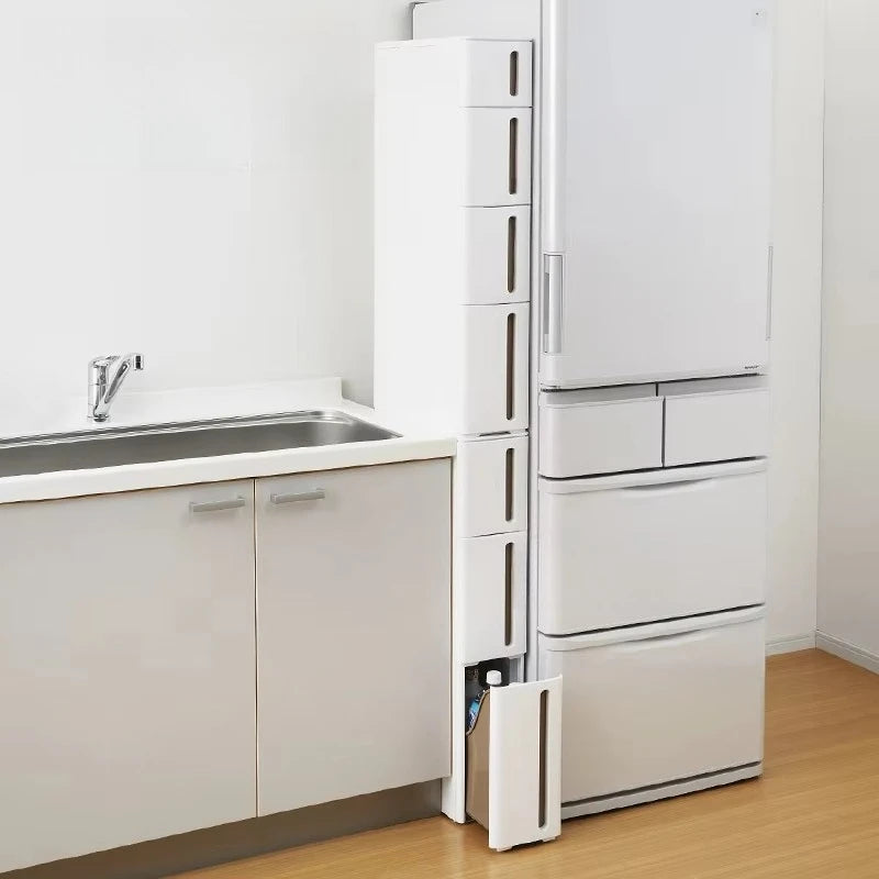 Japanese Imported Movable Plastic Organizer 17cm Kitchen Drawer Cabinet Bathroom Narrow Storage Gap Solution for Home Organizati
